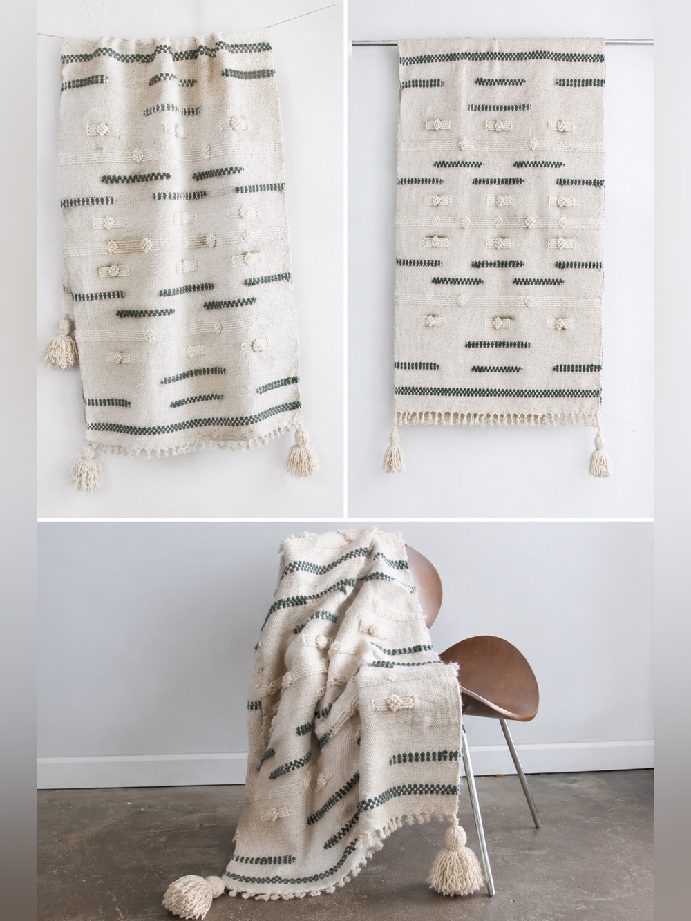 Anthropologie Throw Blanket 100% Cotton